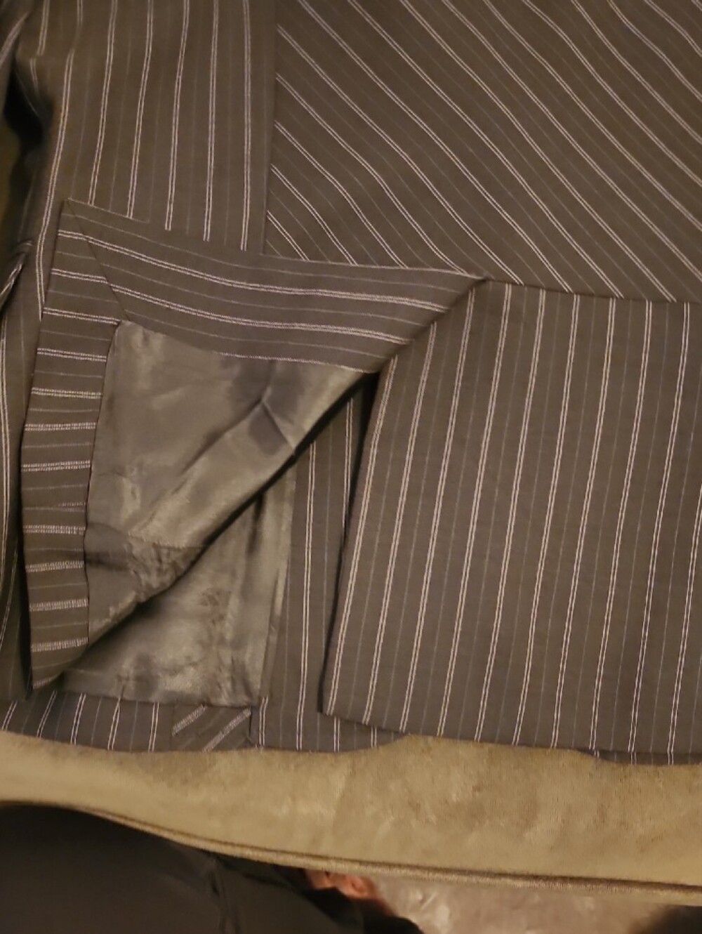 Banana Republic Brown Pinstripe Blazer - Picture 7 of 8